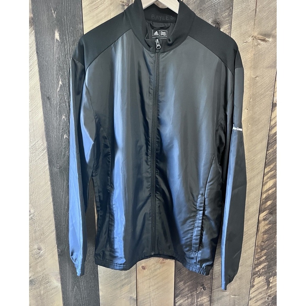 Adidas Golf Black Full Zip Jacket Men's S Boise Cascade Logo‎ Lightweight